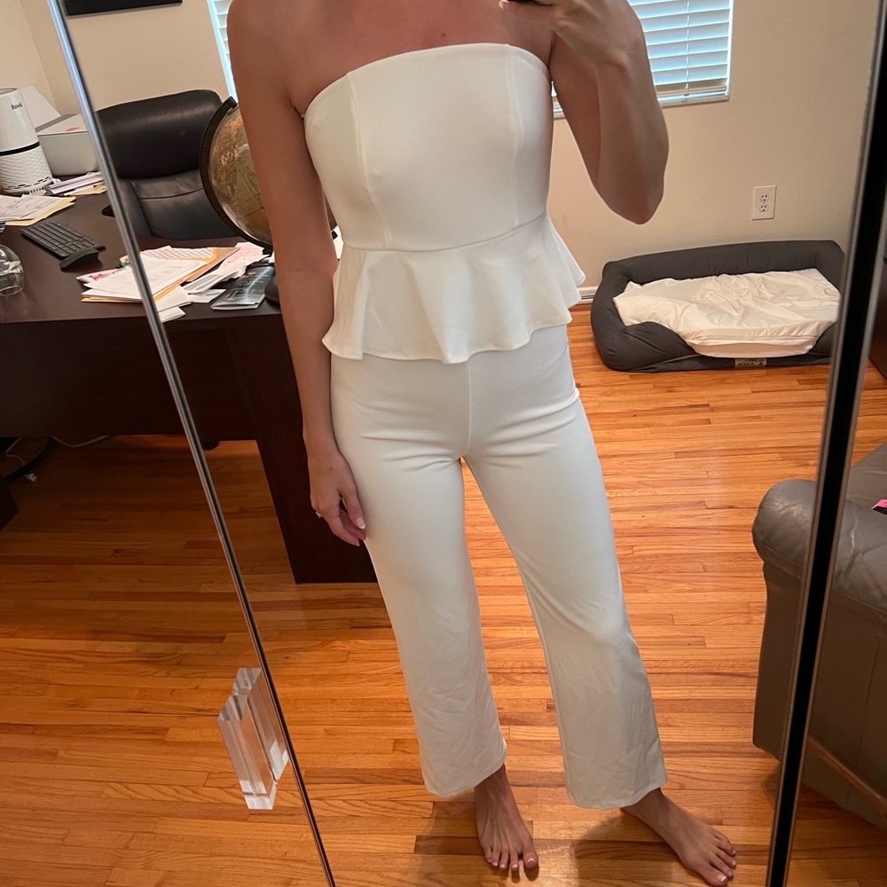 Lulus white jumpsuit